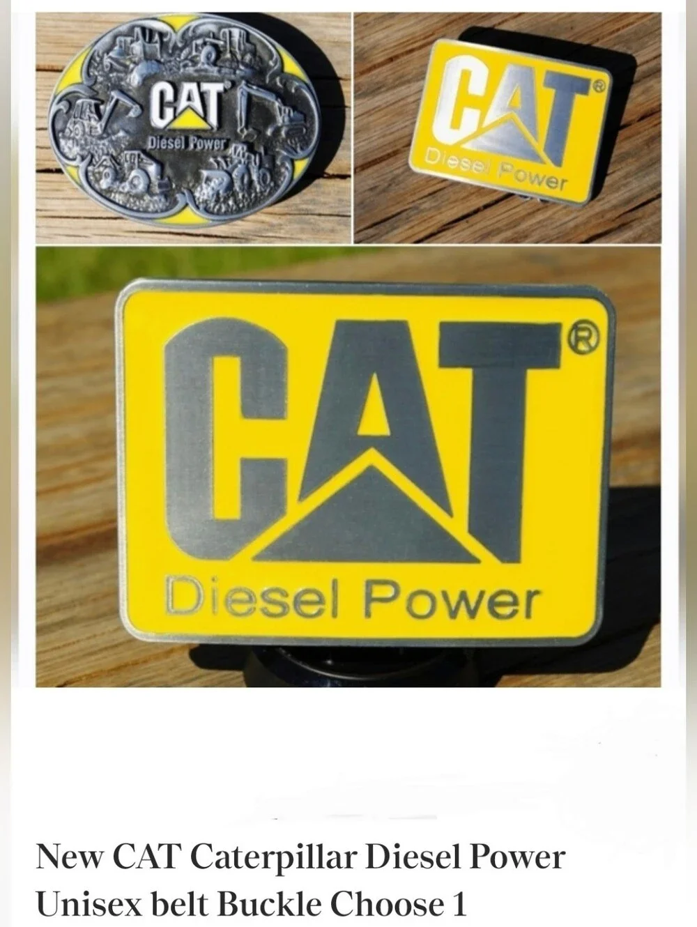 New CAT Caterpillar Diesel Power belt Buckle Choose One Of 2